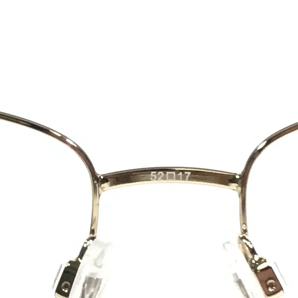 Cole Haan Eyeglasses Frames CH5008 717 GOLD Tortoise Square Wire Rim 52-17-135